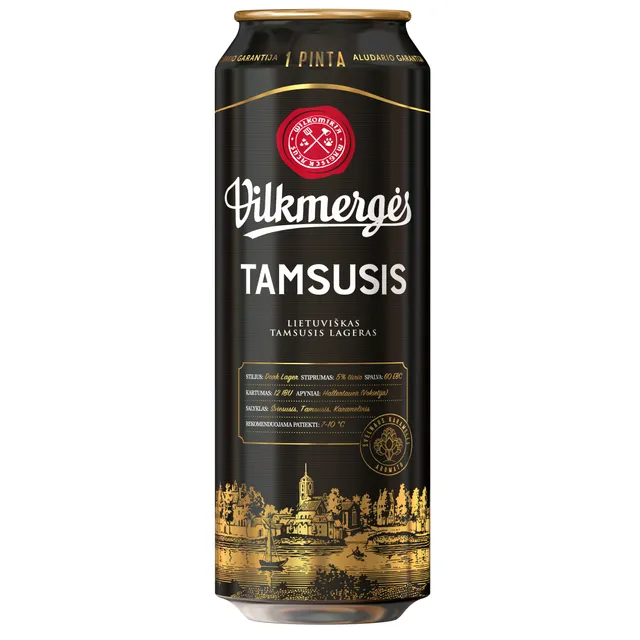 Alus VILKMERGĖS TAMSUSIS 5%, 568 ml