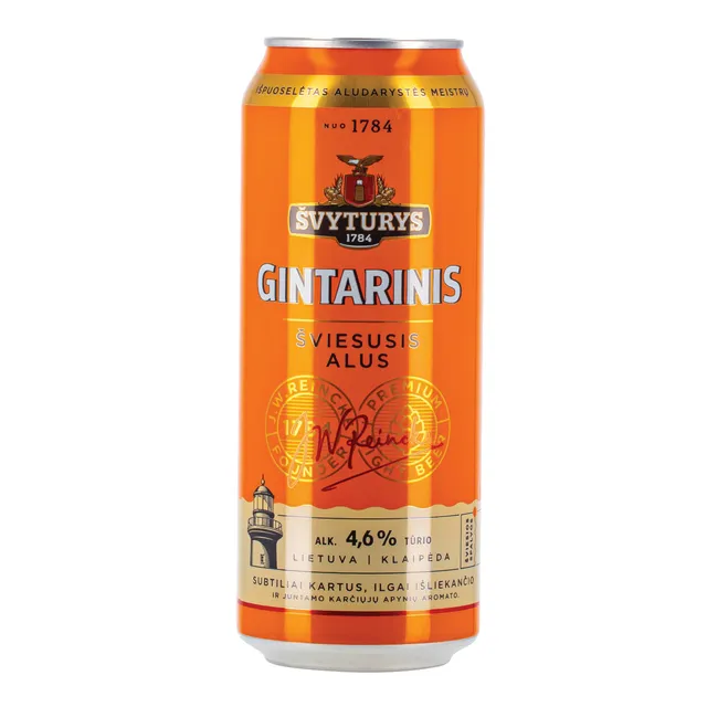 Alus ŠVYTURYS Gintarinis 4.6% 0,5L