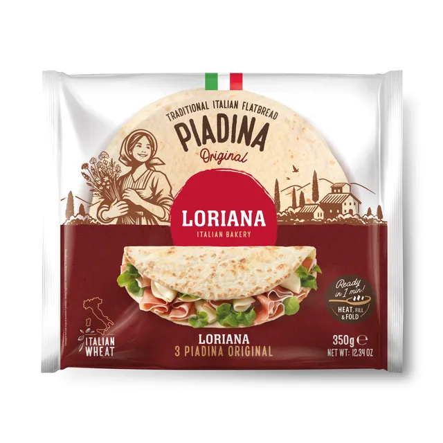 Itališka duona PIADINA LORIANA, 350 g
