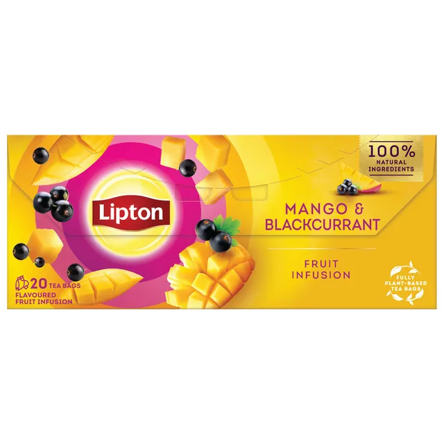 Vaisinė arbata mango ir juodųjų serbentų skonio LIPTON