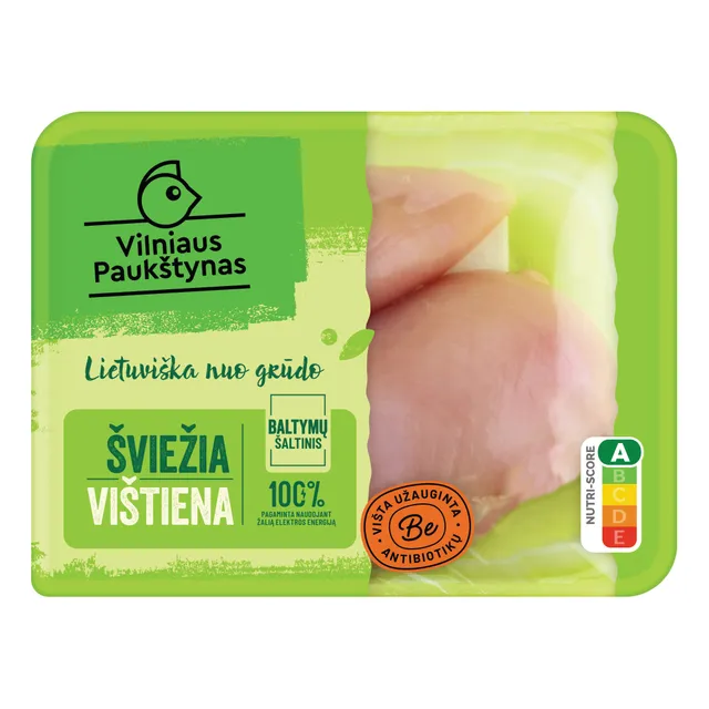 Šviežia viščiukų broilerių filė užauginta be antibiotikų, 500 g