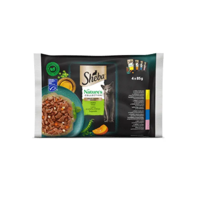 Konservuotas ėdalas SHEBA NATURE MIXED, 340 g
