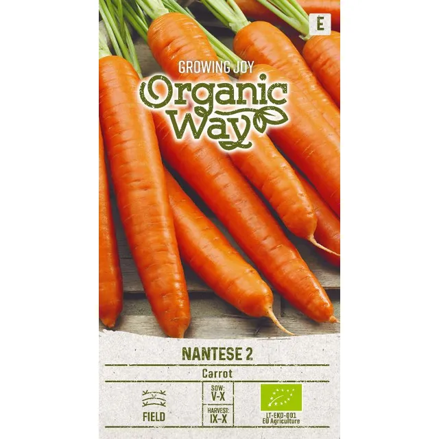 Sėklos ORGANIC WAY MORKOS VALGOMOSIOS NANTESE 2
