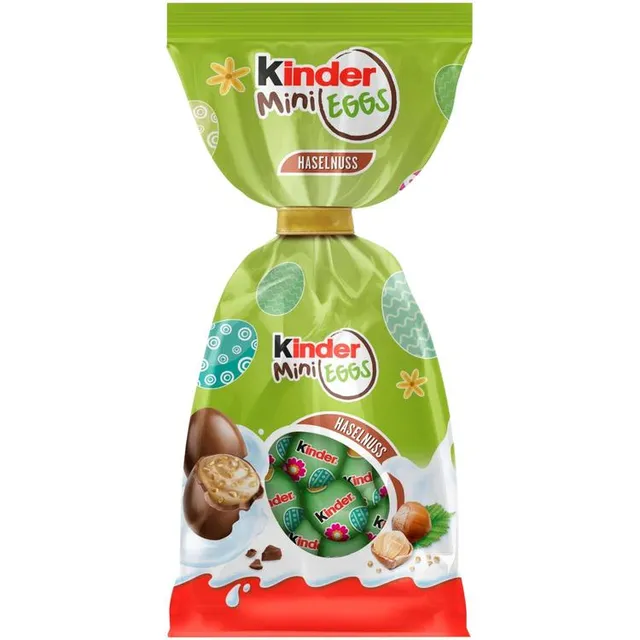 KINDER šok. mini kiauš.su lazd.rieš, 85g