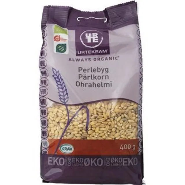 Ekologiškos perlinės miežių kruopos URTEKRAM, 400 g