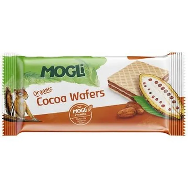 Kakaviniai vafliai MOGLI ORGANIC, 15 g