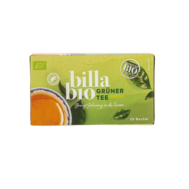Ekologiška žalioji Sencha arbata BILLA BIO, 35 g (20x1,75 g)