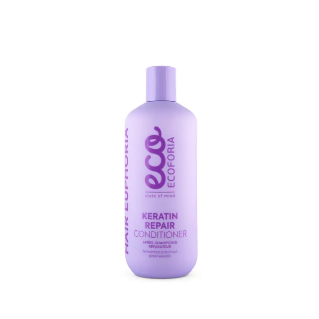 Kondicionierius pažeistiems, nepaklusniems plaukams ECOFORIA „Keratin Repair“, 400 ml