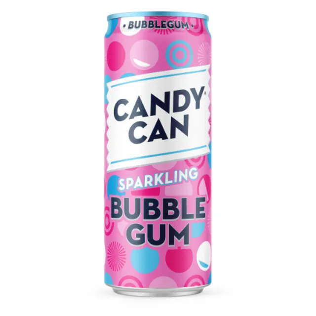 Gazuotas gaivusis gėrimas CANDY CAN BUBBLE GUM, 330 ml