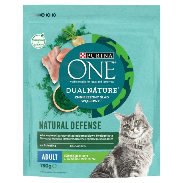 Sausas pašaras katėms, ONE DUAL NATURE, 750 G