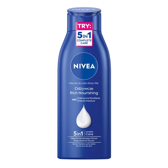 Kūno pienelis labai sausai kūno odai Nivea Rich Nourishing, 400 ml