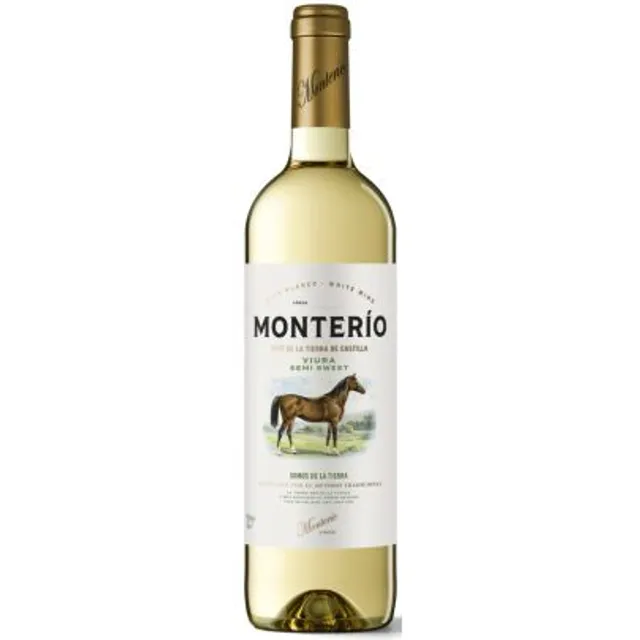 Baltasis, pusiau saldus vynas MONTERIO VIURA (11,5%), 0,75 l