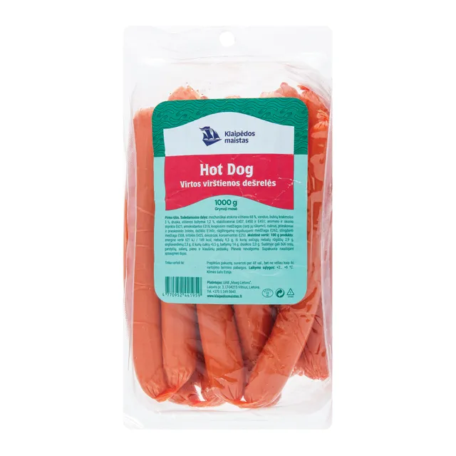 Virtos vištienos dešrelės Hot dog, 1 kg