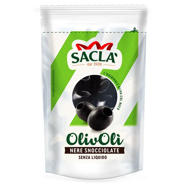 Juodos alyvuogės be kauliukų SACLA, 190 g