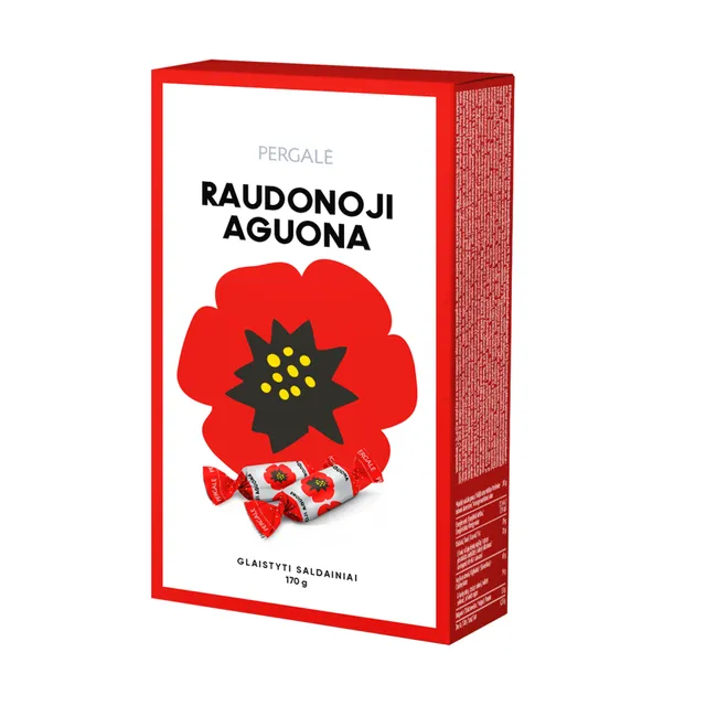 Saldainiai raudonoji aguona PERGALĖ, 170 g