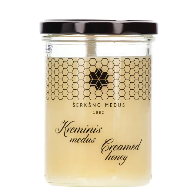 ŠERKŠNO kreminis bičių medus, 500 g