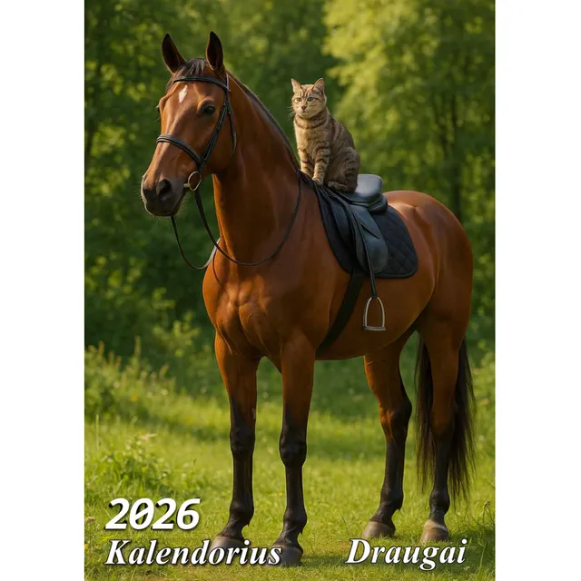 Kalendorius 2026 DRAUGAI ČEIL A4