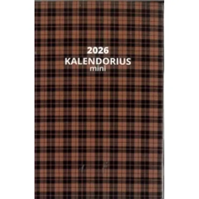Kalendorius 2026 MINI /4 RŪŠYS/UŽRAŠINĖ