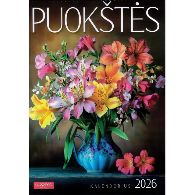 Kalendorius 2026 A3 PUOKŠTĖS