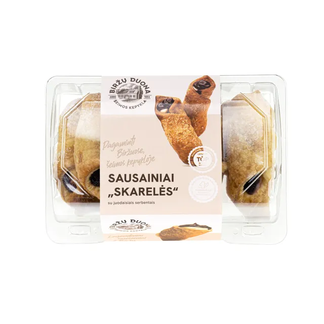 Sausainiai SKARELĖS su juodaisiais serbentais, 320 g