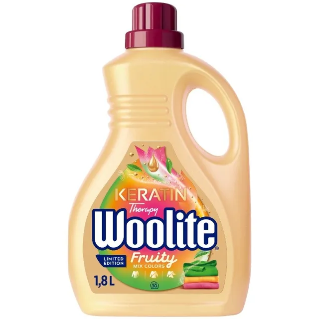 Skystas skalbiklis spalvotų audinių WOOLITE KERATIN THERAPY FRUITY, 1,8 l