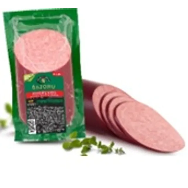 Karštai rūkyta Bajorų Krokuvos dešra su pjūviu vakuume 400g