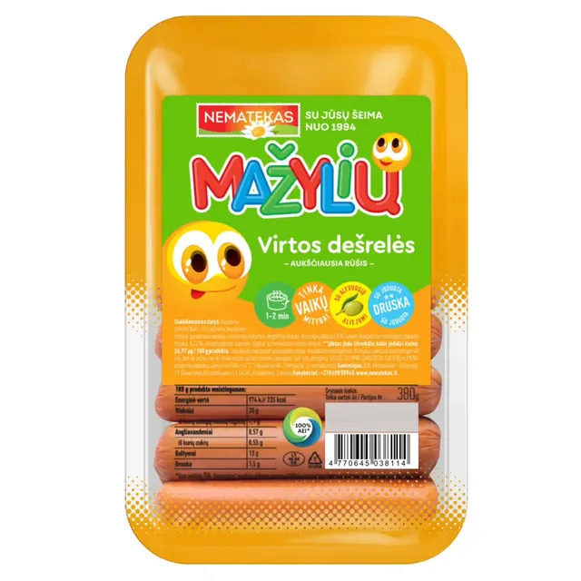 Virtos Mažylių dešrelės, 380 g