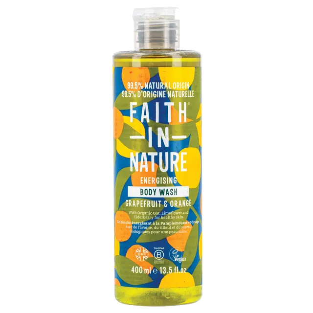 Kūno prausiklis FAITH IN NATURE GRAPEFRUIT & ORANGE, 400 ml