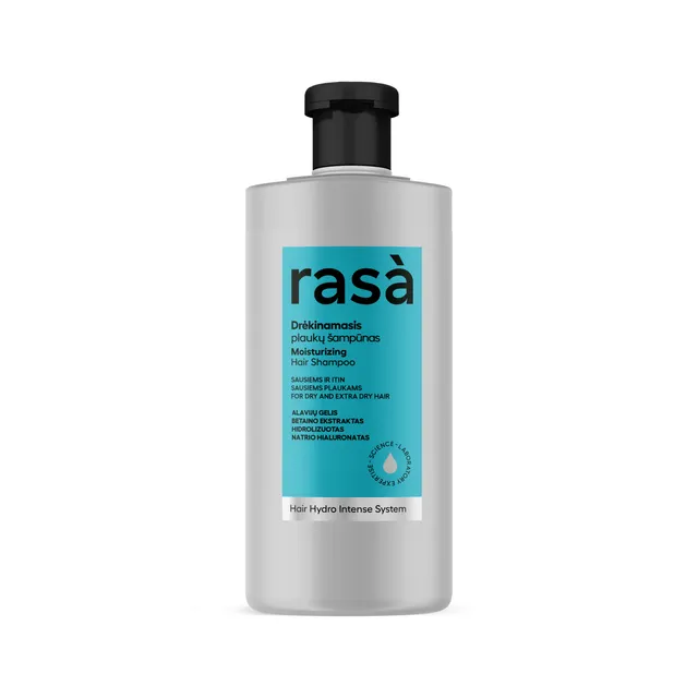 RASA HAIR HYDRO INTENSE SYSTEM drėkinamasis plaukų šampūnas, 500 ml