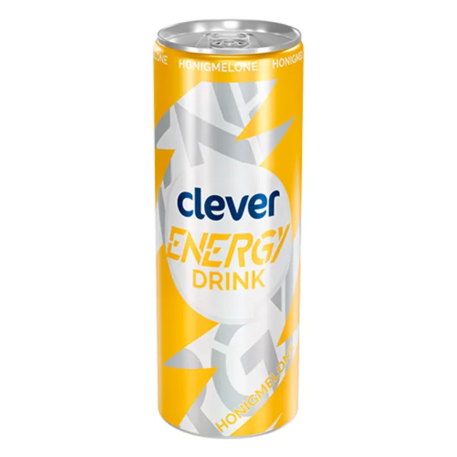 Gazuotas melionų skonio energinis gėrimas CLEVER, 250 ml