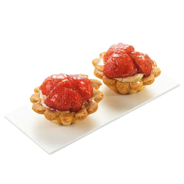 Tartaletė su braškėmis, 50 g
