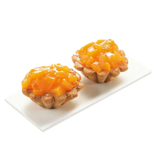 Tartaletė su persikais, 50 g