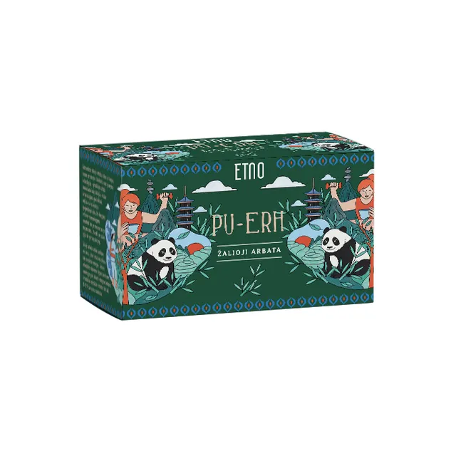 Etno arbata Pu-erh, 40 g 2 g x 20 vnt