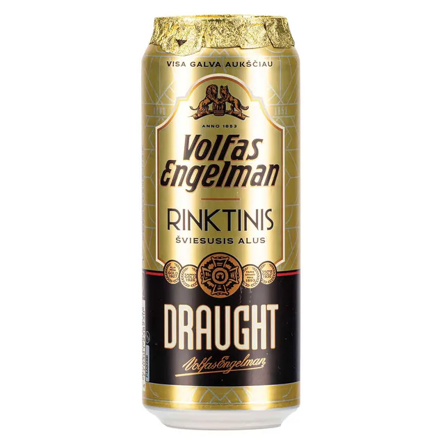 Alus VOLFAS ENGELMAN RinktinisDraft 5,2%, 0,5 l