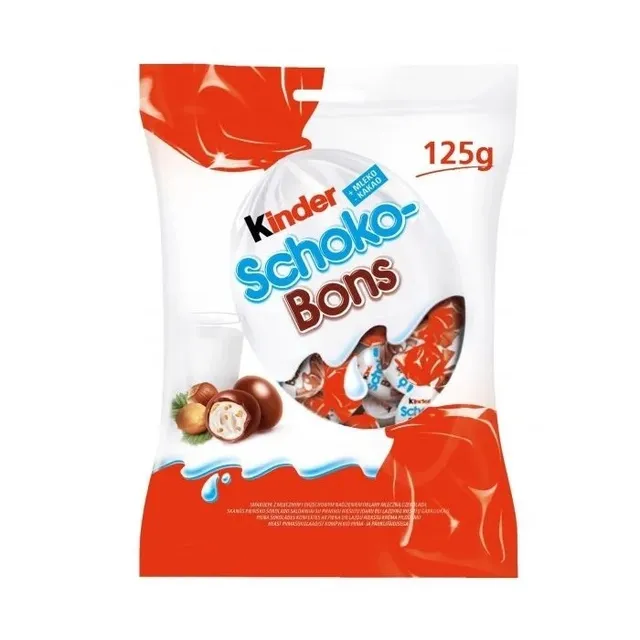 KINDER SCHOKO-BONS saldainiai, 125g