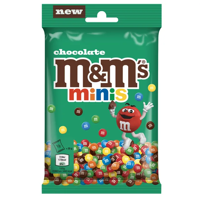 Šokoladiniai saldainiai M&M's minis, 70 g