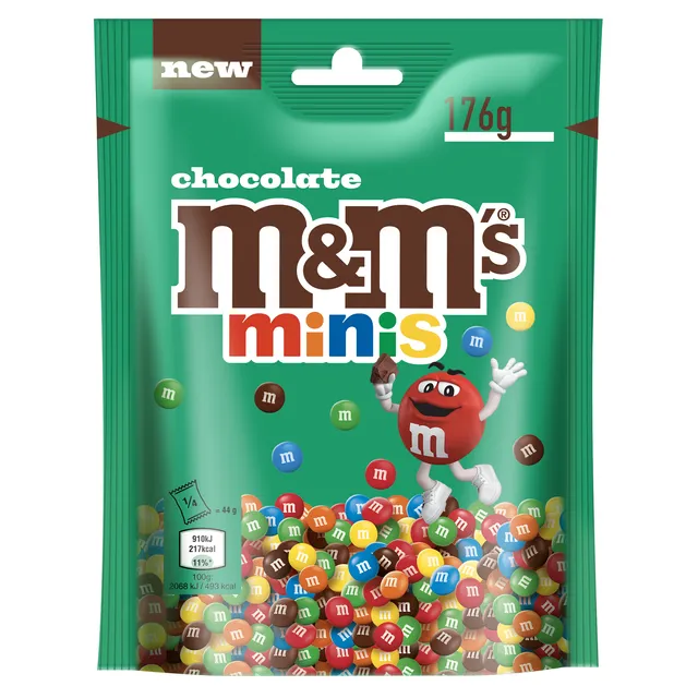 Šokoladiniai saldainiai M&M's minis, 176 g