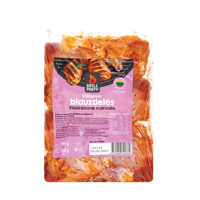Grill Party mar. vištienos blauzdelės, 500 g
