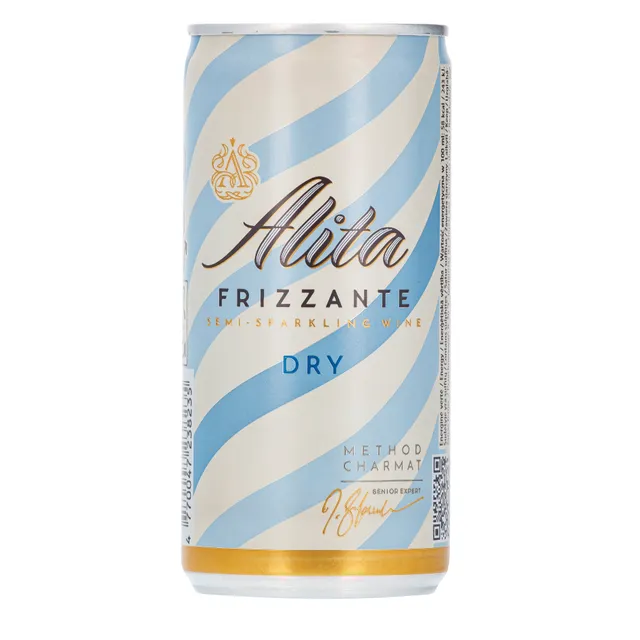 Pusiau putojantis vynas ALITA FRIZZANTE DRY 8,5%, 0,2 l