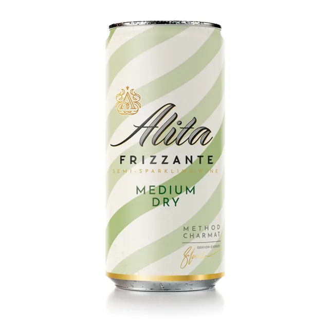 Pusiau putojantis vynas ALITA FRIZZANTE MED DRY 8,5%, 0,2 l