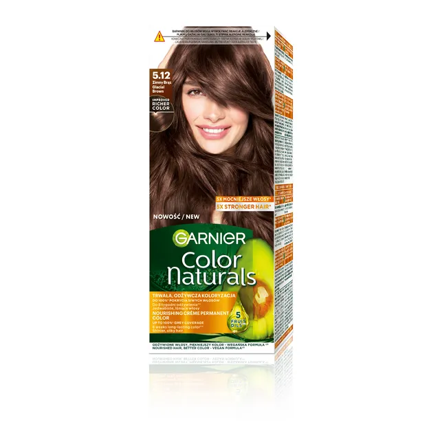 Garnier color naturals plaukų dažai, 5.12