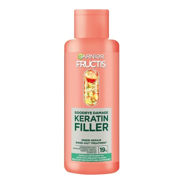 Plaukų atkūrimo priemonė FRUCTIS KERATIN FILLER, 200 ml