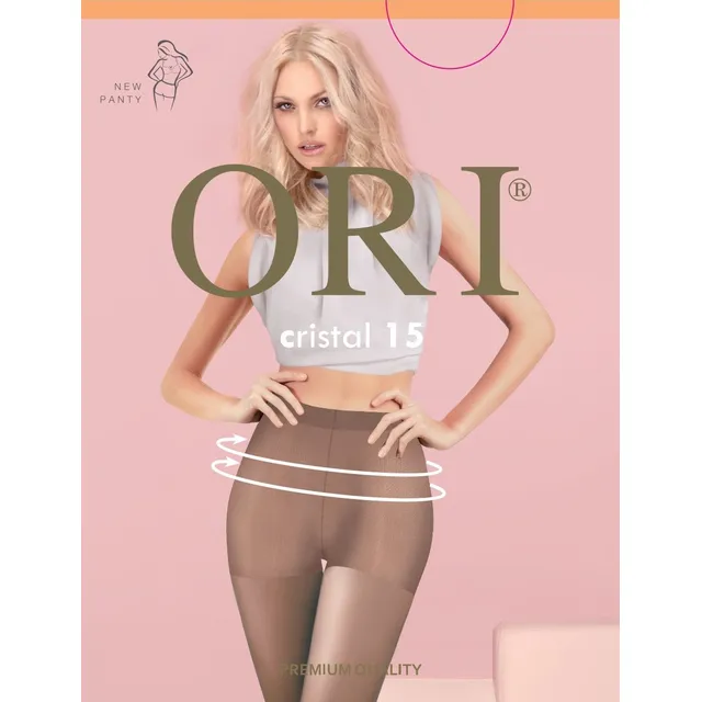 Moteriškos pėdkelnės ORI Cristal 15 DEN – Neutro, 5