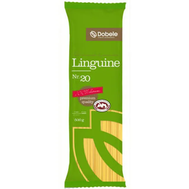 Makaronai DOBELE Durum Linguine, 500 g