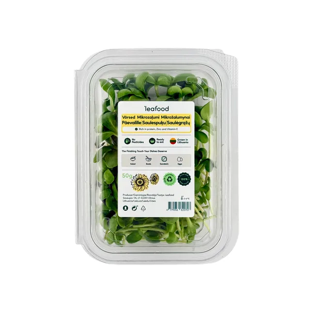 Saulėgrąžų mikrožalumynai LEAFOOD, 25 g