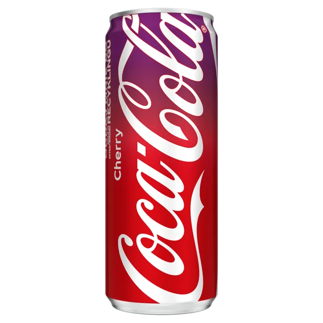 Vyšnių skonio gazuotas gaivusis gėrimas COCA-COLA Cherry, 0,33 l