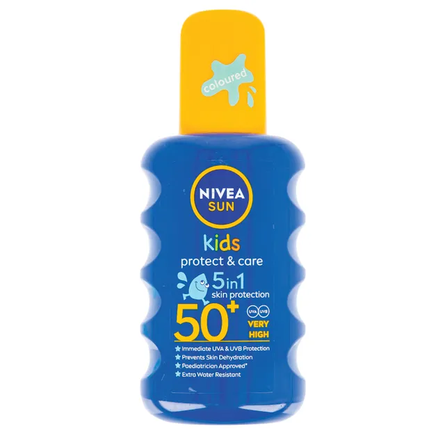 Apsauginis purškiamas losjonas vaikams nuo saulės, SPF50+, NIVEA SUN KIDS PROTECT & CARE, 200 ml