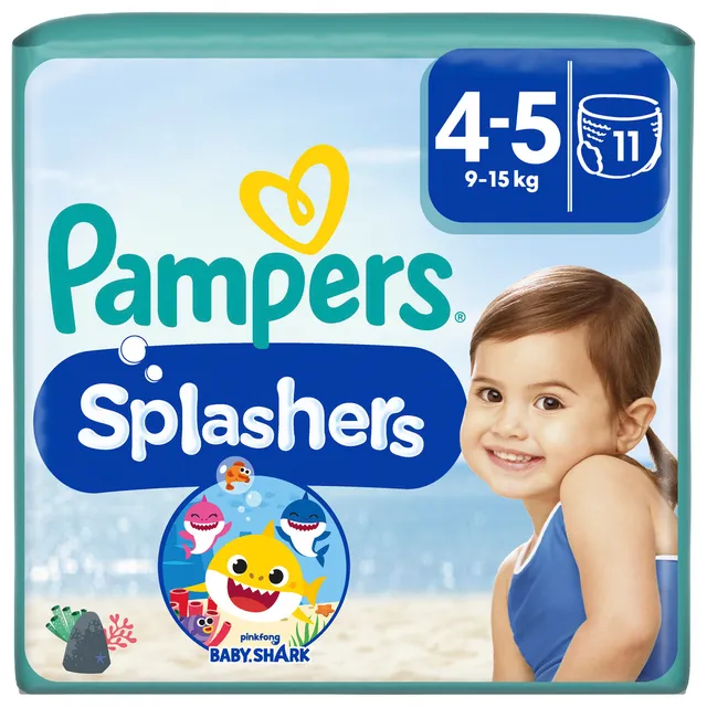 Sauskelnės-kelnaitės PAMPERS Pants Splashers, 4 dydis, 9 - 15 kg, 11 vnt.