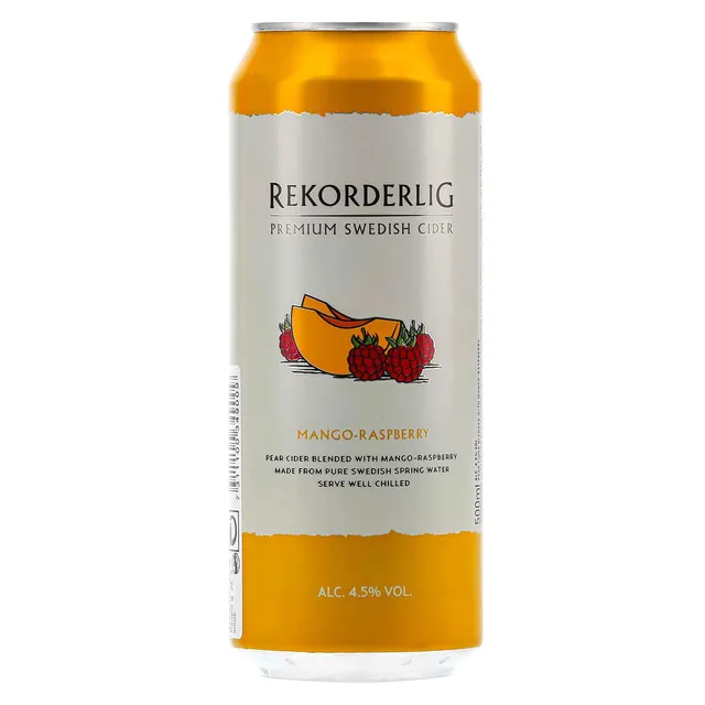 Sidras REKORDERLIG MANGO RASPBERRY 4,5%, 0,5 l