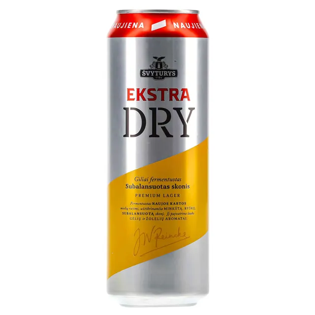 Alus ŠVYTURYS EKSTRA DRY 5%, 0,568 l